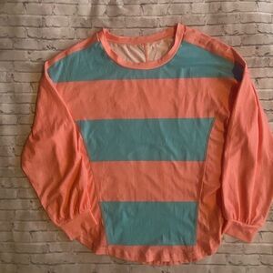 Brand new item from my boutique 
Stripped color block long sleeve top